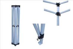 Delta Canopy E Model 10'x10' Orange Flame - Pop Up Tent Pop Up Tents