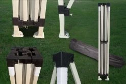 Delta Canopy Fire Retardant Tents F Model 10'x10' White - Fire Retardant Pop Up Tent Pro