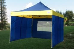 Delta Canopy E Model 10'x10' Navy Blue Yellow - Pop Up Tent