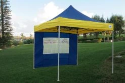 Delta Canopy E Model 10'x10' Navy Blue Yellow - Pop Up Tent