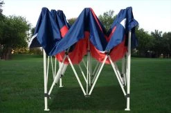 Delta Canopy F Model 10'x10' Red Navy Blue - Pop Up Tent Pro Pop Up Tents