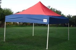 Delta Canopy F Model 10'x10' Red Navy Blue - Pop Up Tent Pro Pop Up Tents