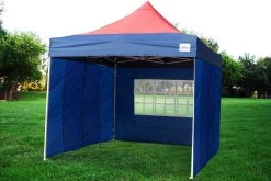 Delta Canopy F Model 10'x10' Red Navy Blue - Pop Up Tent Pro Pop Up Tents