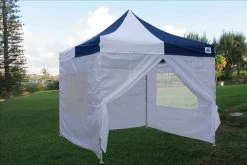Delta Canopy E Model 10'x10' Navy Blue White - Pop Up Tent Pop Up Tents
