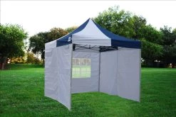 Delta Canopy F Model 10'x10' Navy Blue/White - Pop Up Tent Pro