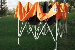 Delta Canopy E Model 10'x10' Black Orange - Pop Up Tent