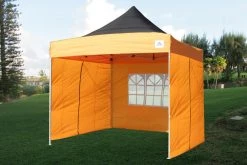 Delta Canopy E Model 10'x10' Black Orange - Pop Up Tent