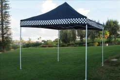 Delta Canopy Pop Up Tents E Model 10'x10' Black Checker - Pop Up Tent