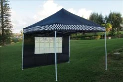 Delta Canopy Pop Up Tents E Model 10'x10' Black Checker - Pop Up Tent