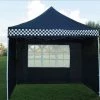 Delta Canopy Pop Up Tents E Model 10'x10' Black Checker - Pop Up Tent