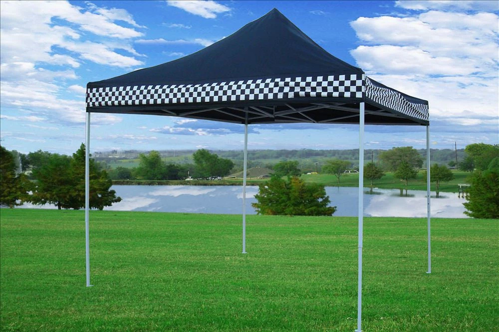 Delta Canopy F Model 10'x10' Black Checker - Pop Up Tent Pro Pop Up Tents 4 Delta Canopy F Model 10'x10' Black Checker - Pop Up Tent Pro Pop Up Tents