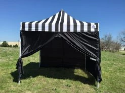 Delta Canopy Pop Up Tents E Model 10'x10' Black Stripe - Pop Up Tent