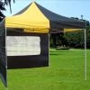 Delta Canopy E Model 10'x10' Black Yellow - Pop Up Tent Pop Up Tents