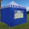 Delta Canopy F Model 10'x10' Blue Stripe - Pop Up Tent Pro
