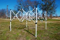 Delta Canopy F Model 10'x10' Green Stripe - Pop Up Tent Pro Pop Up Tents