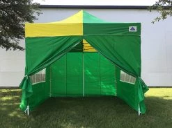 Delta Canopy Pop Up Tents E Model 10'x10' Green Yellow - Pop Up Tent