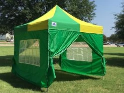 Delta Canopy Pop Up Tents E Model 10'x10' Green Yellow - Pop Up Tent