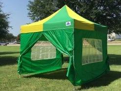 Delta Canopy F Model 10'x10' Green Yellow - Pop Up Tent Pro