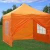 Delta Canopy F Model 10'x10' Orange - Pop Up Tent Pro Pop Up Tents