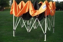 Delta Canopy F Model 10'x10' Black Orange - Pop Up Tent Pro Pop Up Tents