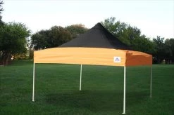 Delta Canopy F Model 10'x10' Black Orange - Pop Up Tent Pro Pop Up Tents