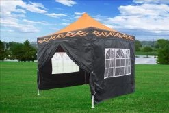 Delta Canopy E Model 10'x10' Orange Flame - Pop Up Tent Pop Up Tents
