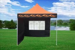 Delta Canopy E Model 10'x10' Orange Flame - Pop Up Tent Pop Up Tents