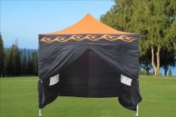 Delta Canopy Pop Up Tents F Model 10'x10' Orange Flame - Pop Up Tent Pro