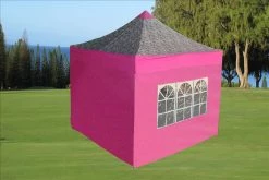 Delta Canopy F Model 10'x10' Pink Zebra - Pop Up Tent Pro Pop Up Tents