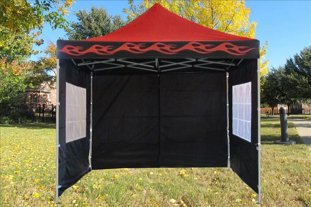 Delta Canopy E Model 10'x10' Red Flame - Pop Up Tent 3 Delta Canopy E Model 10'x10' Red Flame - Pop Up Tent