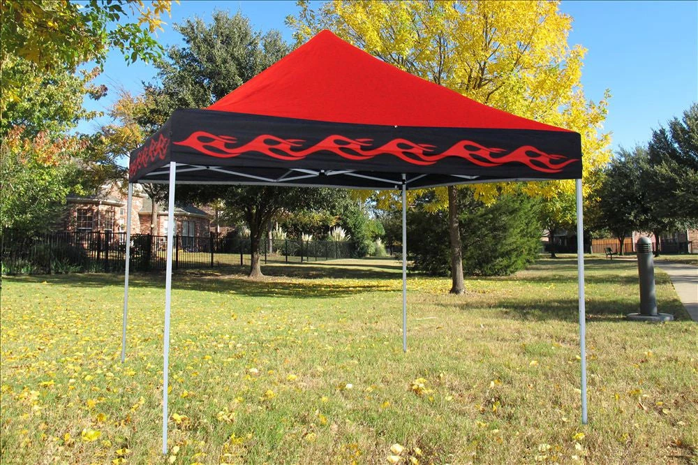 Delta Canopy E Model 10'x10' Red Flame - Pop Up Tent 5 Delta Canopy E Model 10'x10' Red Flame - Pop Up Tent
