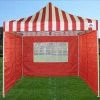 Delta Canopy F Model 10'x10' Red Stripe - Pop Up Tent Pro Pop Up Tents