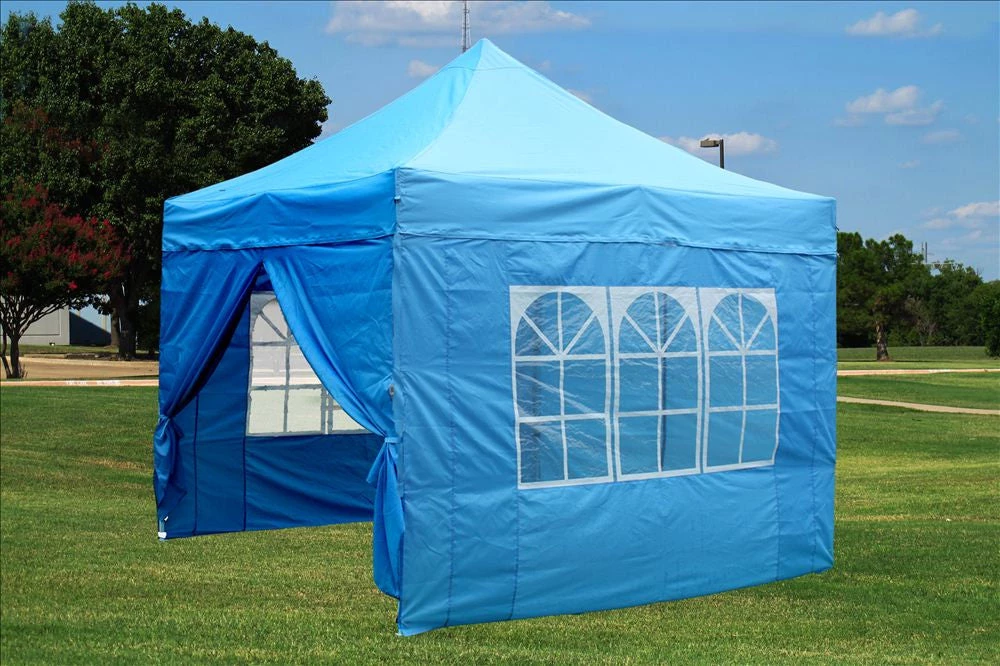 Delta Canopy E Model 10'x10' Sky Blue - Pop Up Tent 2 Delta Canopy E Model 10'x10' Sky Blue - Pop Up Tent