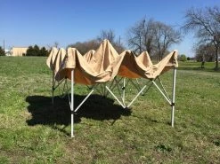 Delta Canopy F Model 10'x10' Tan - Pop Up Tent Pro Pop Up Tents
