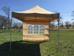 Delta Canopy F Model 10'x10' Tan - Pop Up Tent Pro Pop Up Tents