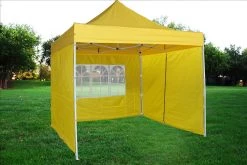 Delta Canopy F Model 10'x10' Yellow - Pop Up Tent Pro