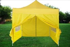 Delta Canopy F Model 10'x10' Yellow - Pop Up Tent Pro