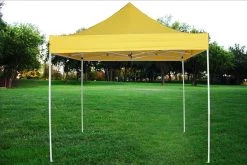 Delta Canopy F Model 10'x10' Yellow - Pop Up Tent Pro