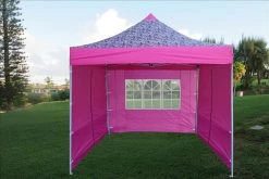 Delta Canopy Pop Up Tents E Model 10'x10' Pink Zebra - Pop Up Tent