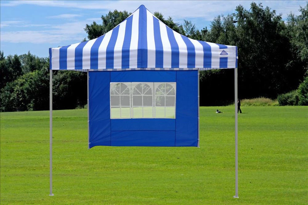 Delta Canopy Pop Up Tents E Model 10'x10' Blue Stripe - Pop Up Tent 4 Delta Canopy Pop Up Tents E Model 10'x10' Blue Stripe - Pop Up Tent