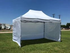 Delta Canopy D/S Model 10'x15' White - Pop Up Tent Canopy Shelter Shade With Weight Bags And Storage Bag