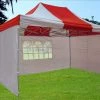Delta Canopy F Model 10'x15' Red White - Pop Up Tent Pro