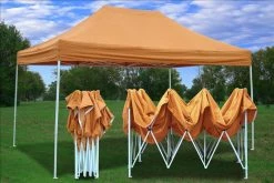 Delta Canopy F Model 10'x15' Burnt Orange - Pop Up Tent Pro