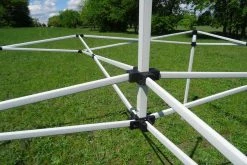 Delta Canopy E Model 10'x15' Red Stripe - Pop Up Tent