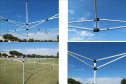 Delta Canopy Pop Up Tents E Model 10'x15' Black Checker - Pop Up Tent