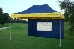 Delta Canopy E Model 10'x15' Navy Blue Yellow - Pop Up Tent Pop Up Tents