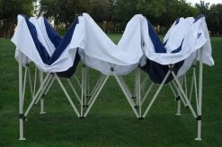 Delta Canopy Pop Up Tents F Model 10'x15' Navy Blue/White - Pop Up Tent Pro