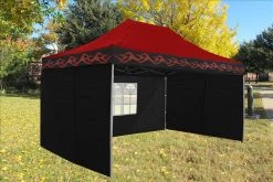 Delta Canopy Pop Up Tents F Model 10'x15' Red Flame - Pop Up Tent Pro