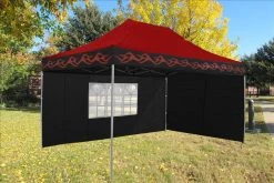Delta Canopy Pop Up Tents F Model 10'x15' Red Flame - Pop Up Tent Pro