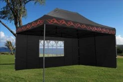 Delta Canopy E Model 10'x15' Black Flame - Pop Up Tent